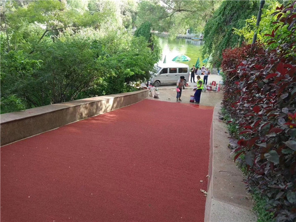 承德彩色路面施工